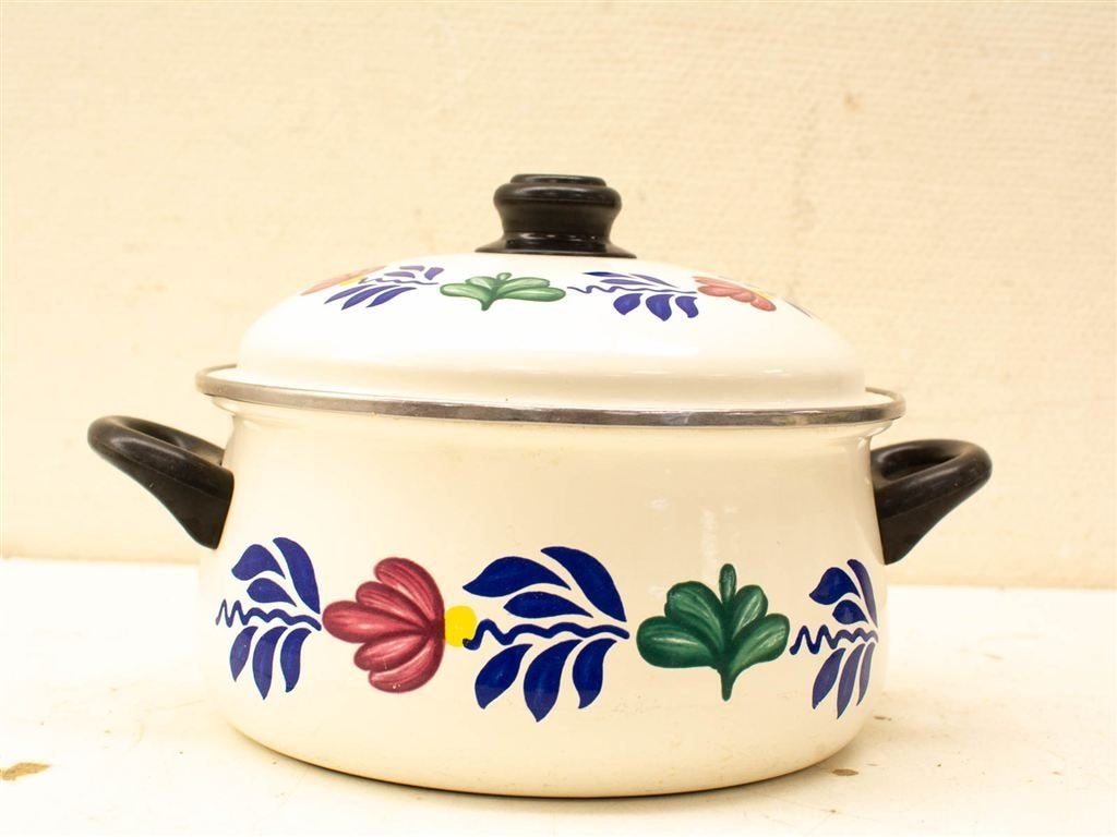 Boch boerenbont pan 37575, Ophalen of Verzenden, Gebruikt, Gietijzer, Koekenpan of Braadpan