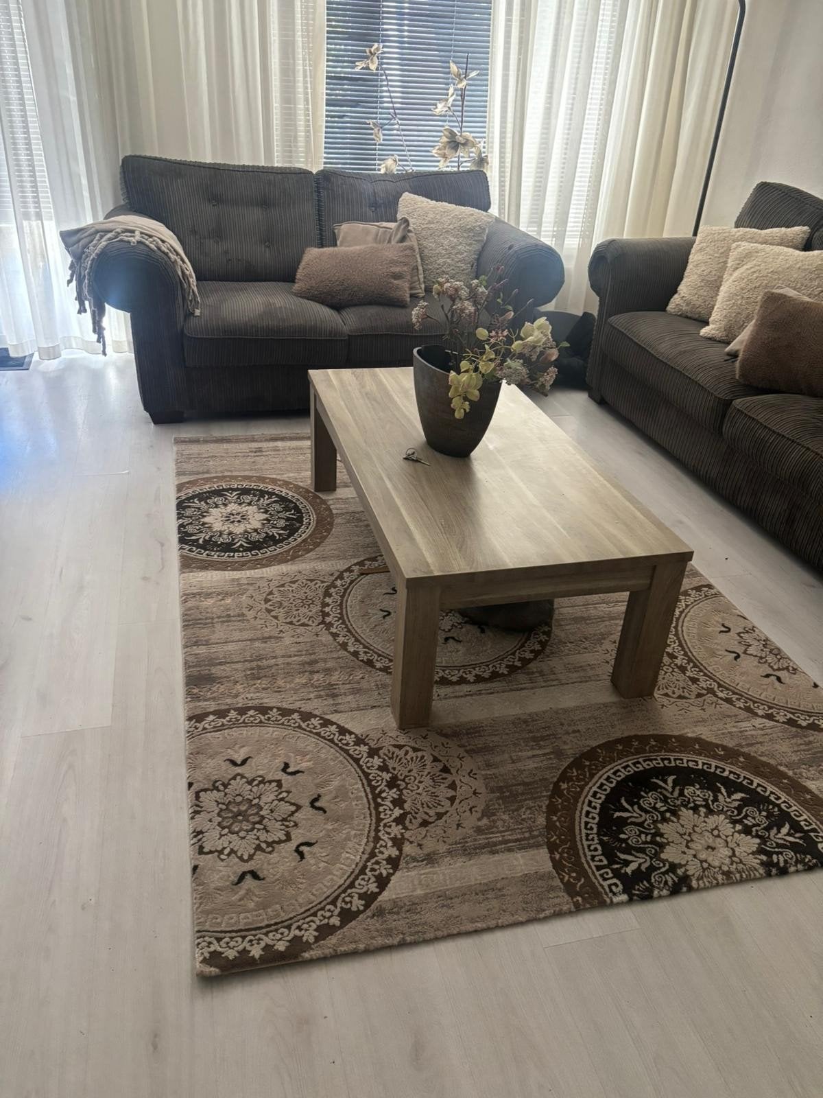 mooi nieuw kleed, Ophalen, Beige, Rechthoekig, Nieuw