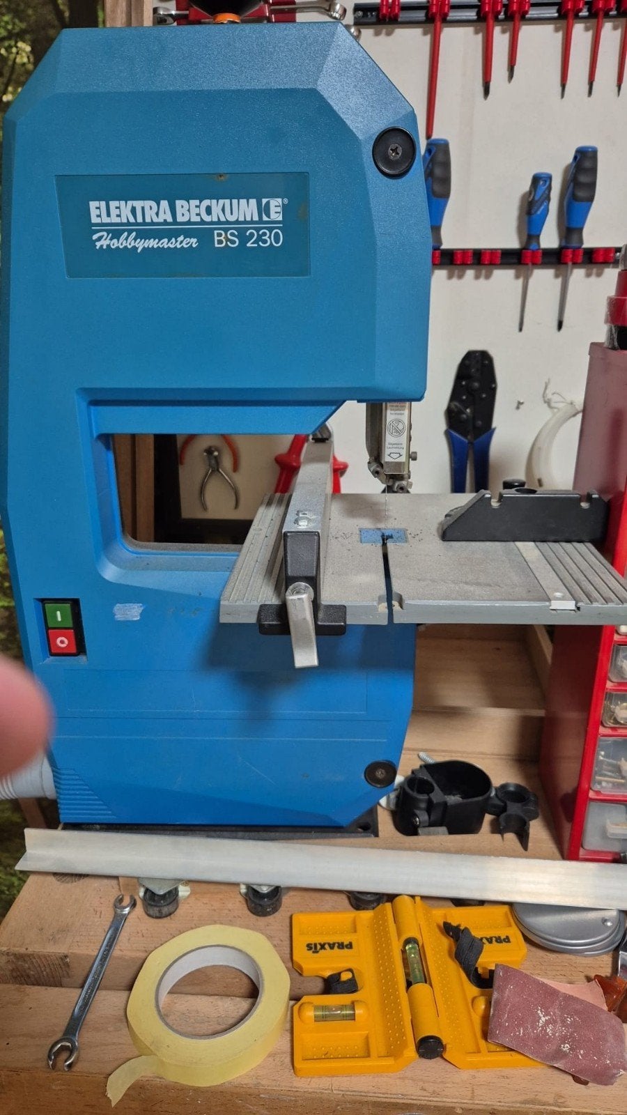 Elektra Beckum lintzaagmachine, Ophalen, 1200 watt of meer, 70 mm of meer