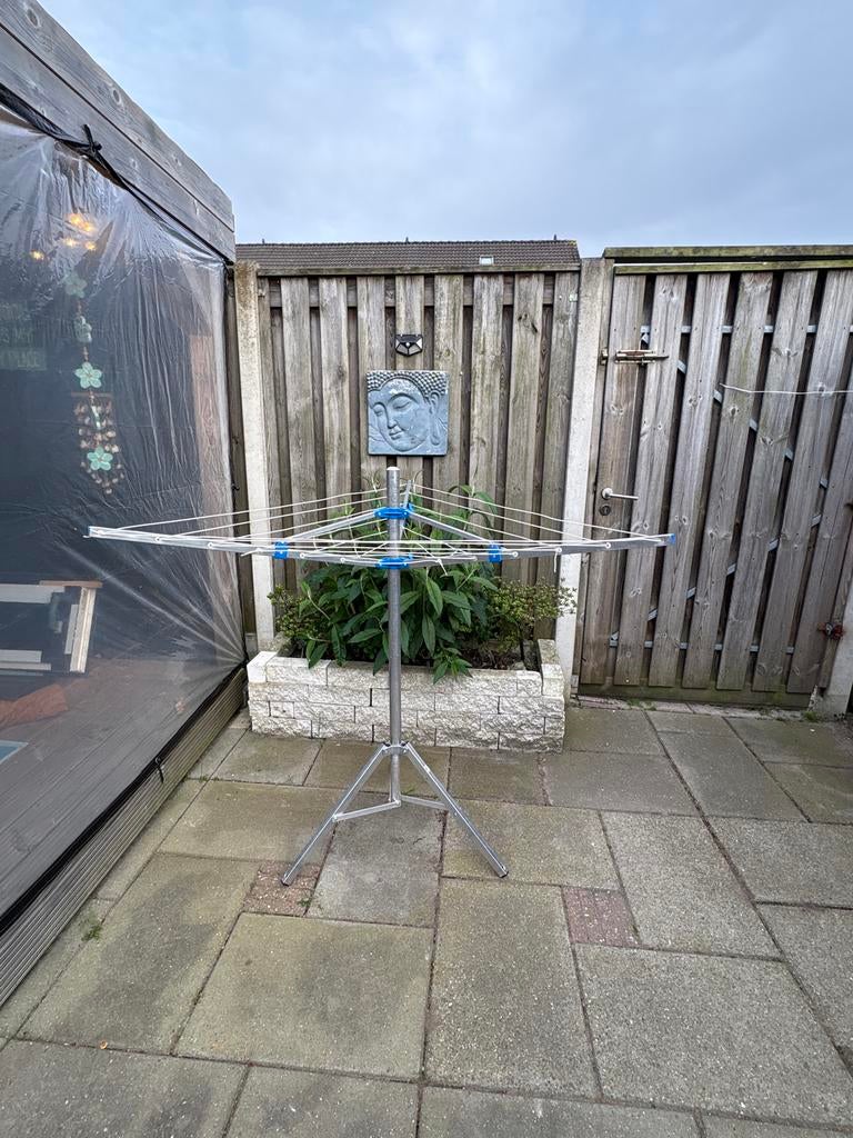 Inklapbare lichtgewicht wasmolen voor camping/balkon, Tuin en Terras, Droogmolens en Wasrekken, Gebruikt, Droogmolen, Ophalen