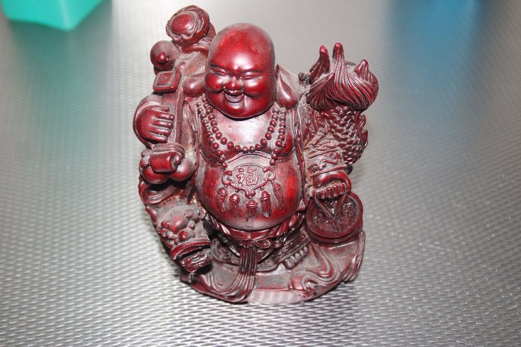 chinese buddha 16 cm, Ophalen of Verzenden, Gebruikt, Religie