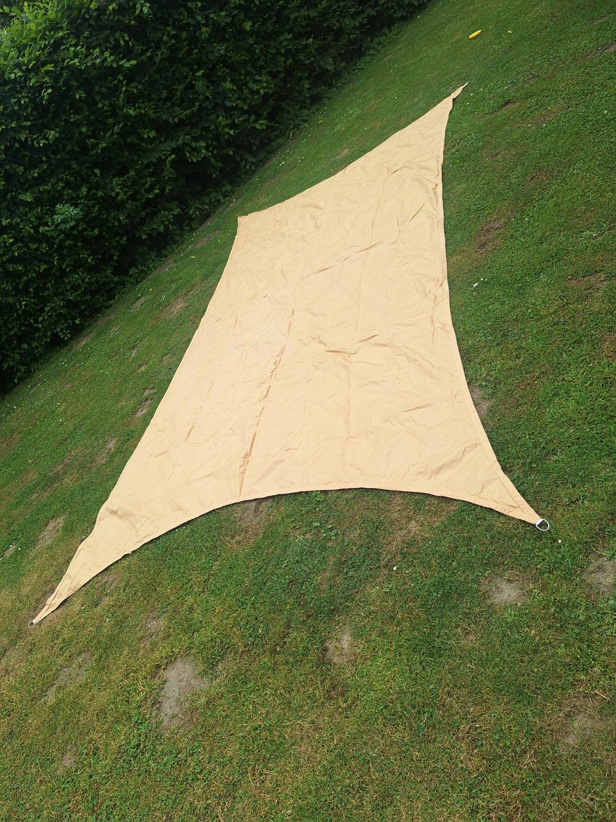 Schaduwdoek waterdicht 2x4m - Gebruikt met harsplekken, Tuin en Terras, Schaduwdoeken, Ophalen of Verzenden, Gebruikt
