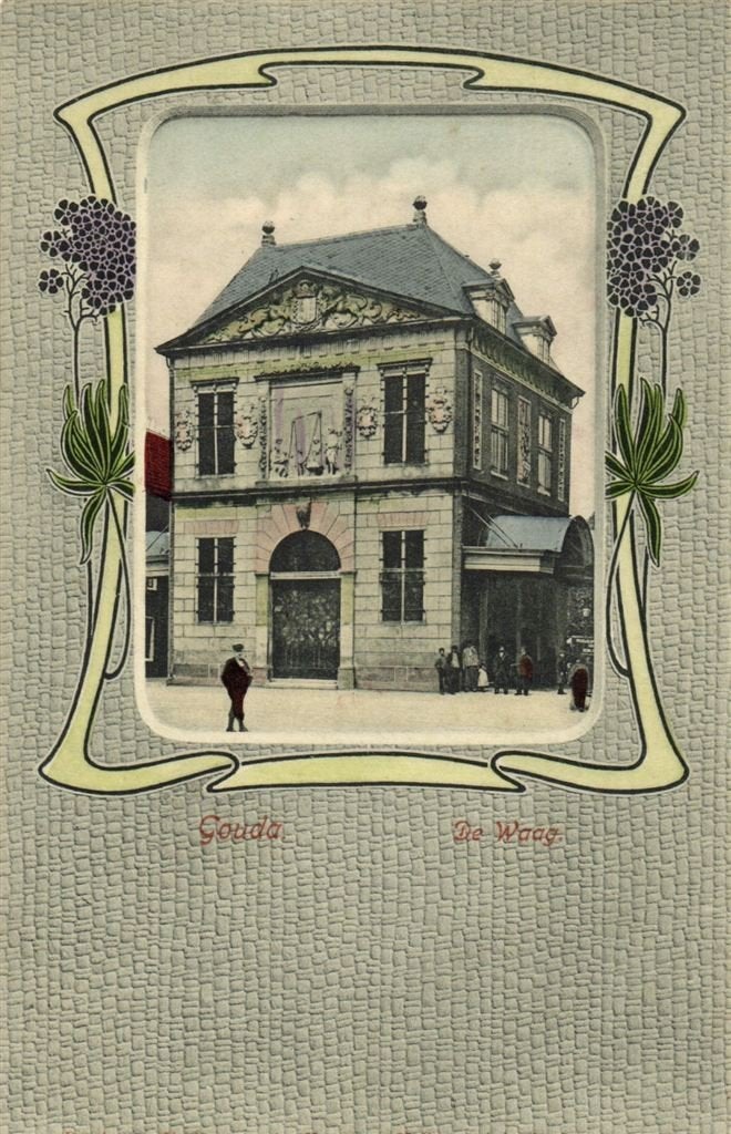 Gouda - De Waag. - ongelopen, Verzenden, Voor 1920, Gelopen, Zuid-Holland
