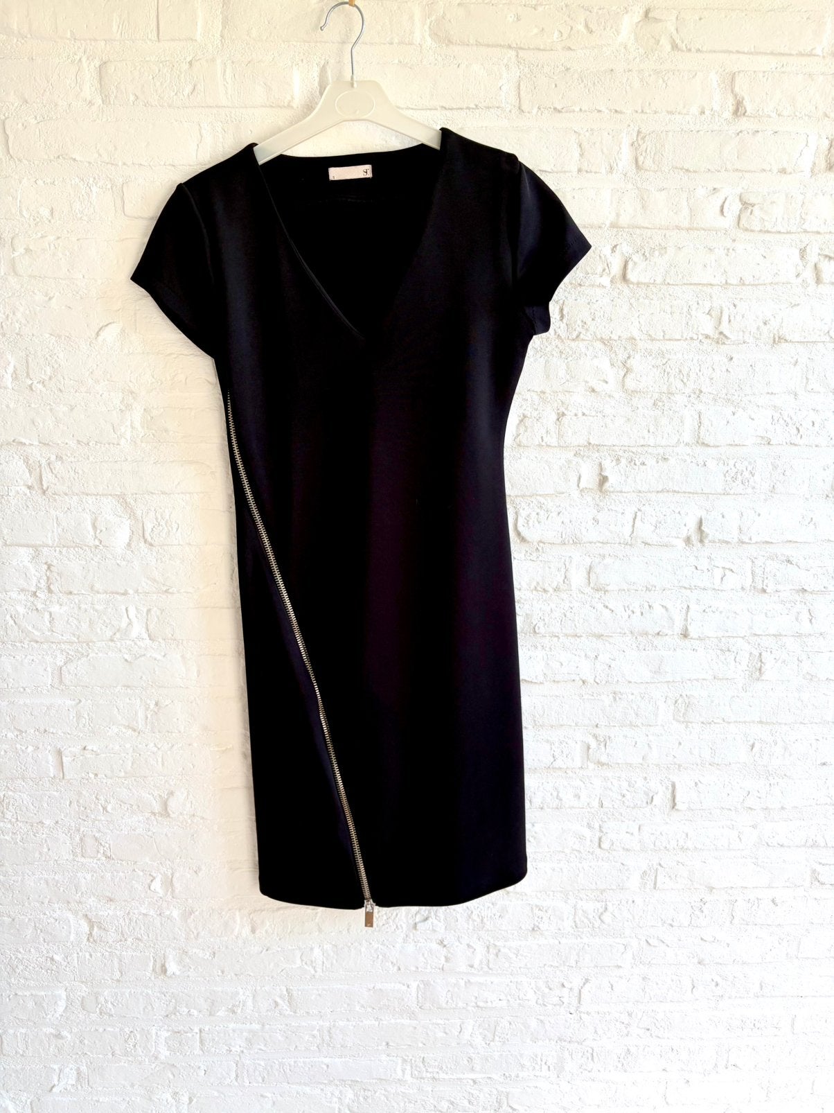 Jurk Supertrash, Verzenden, Zwart, Zo goed als nieuw, Maat 36 (S)