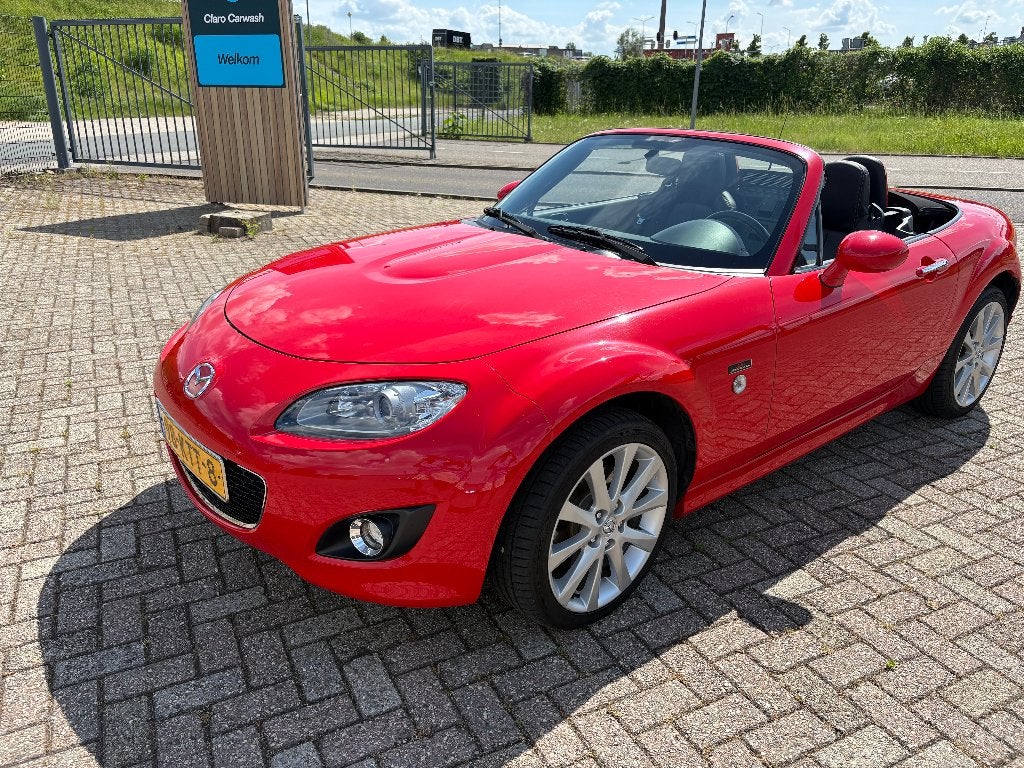 Mazda MX-5 1.8 Touring 2006 Rood, Achterwielaandrijving, Zwart, 4 cilinders, Cabriolet