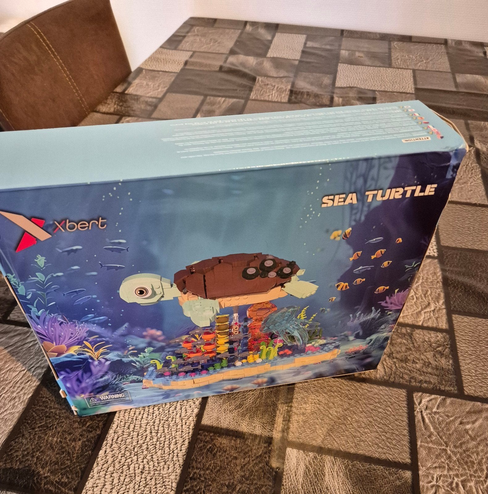 Xbert Bouwset Zeeschildpad - 1091 Stukjes, Ophalen of Verzenden, Nieuw, Overige merken