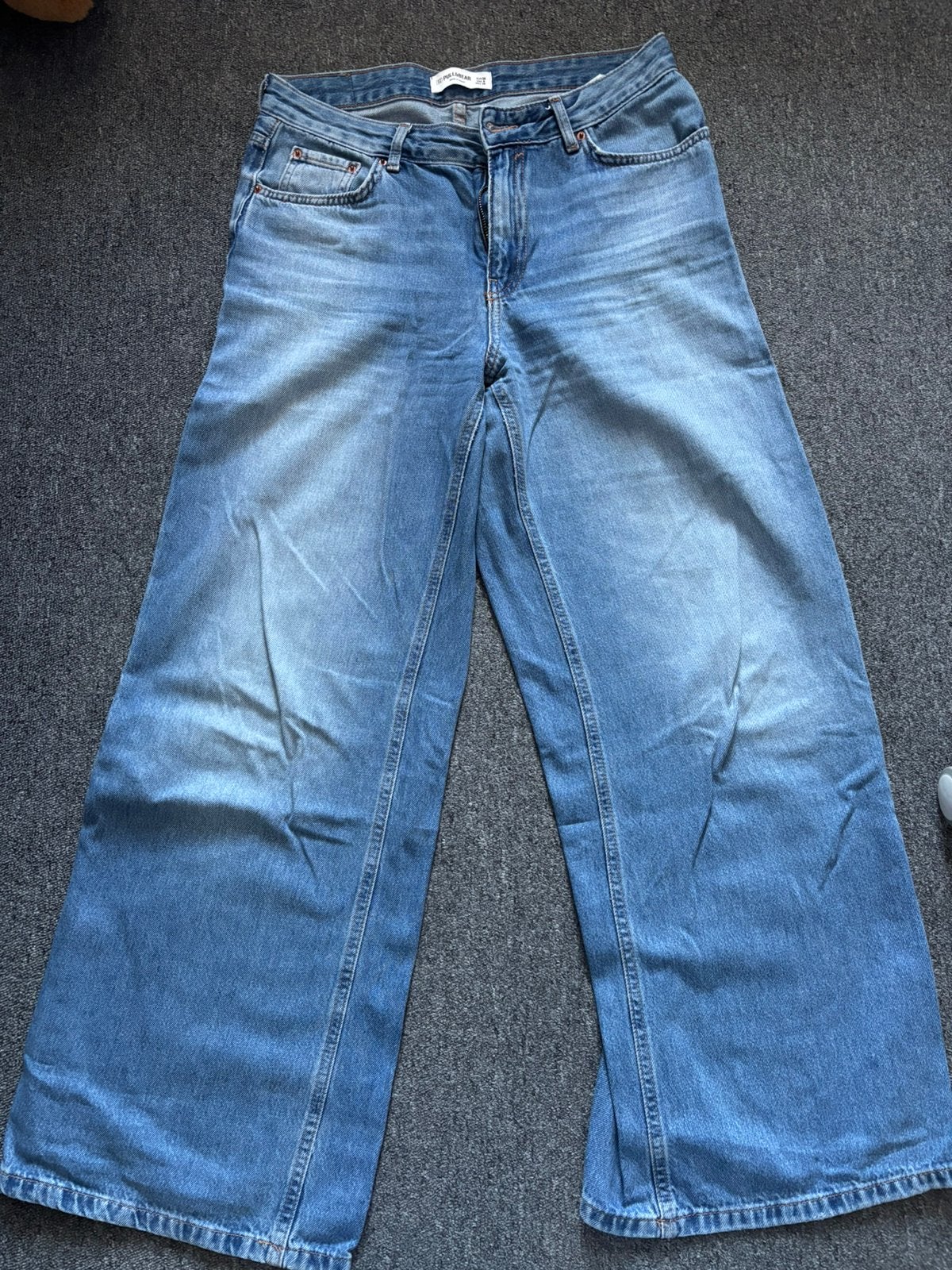 Pull and bear broek maat 38, Ophalen, Zo goed als nieuw, Blauw, W30 - W32 (confectie 38/40)