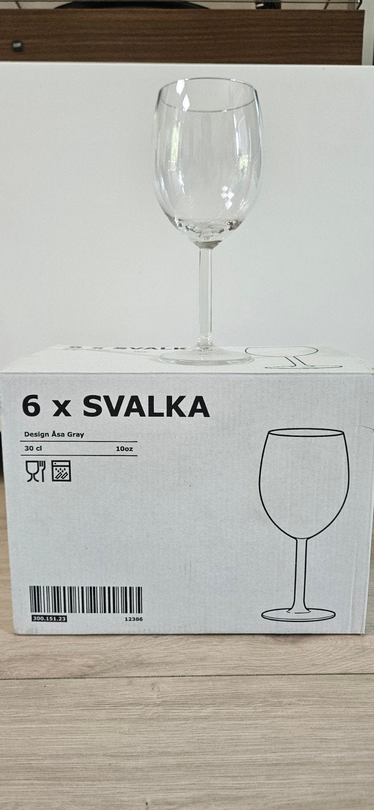 Wijnglazen IKEA Svalka 30 cl 24 stuks, Ophalen, Zo goed als nieuw, Overige typen