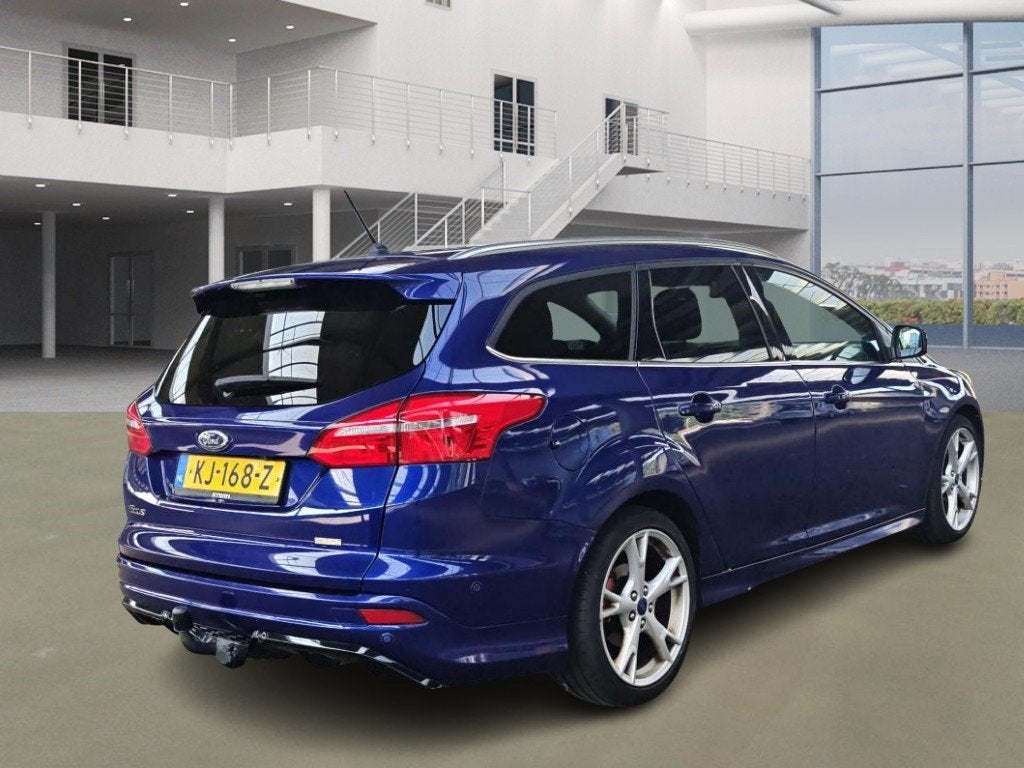 Ford Focus Wagon 1.0 Titanium, Auto's, 125 pk, Gebruikt, Euro 6, Blauw