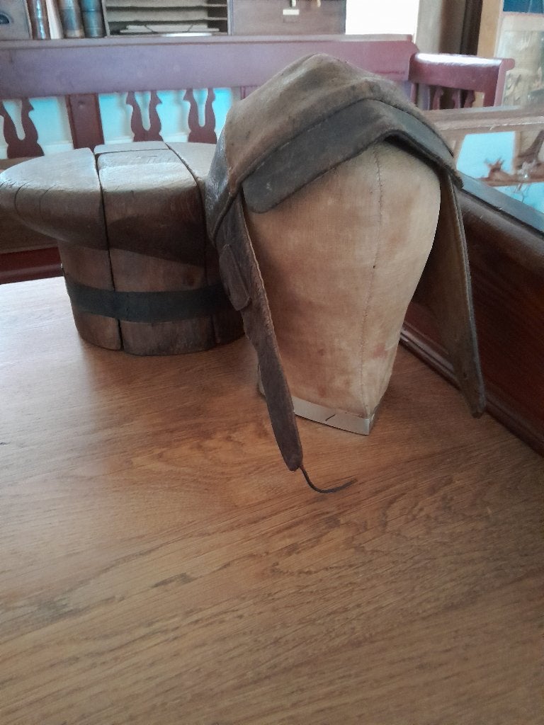 ~ Oude Pruikenkop Linnen Hoofd, Antiek en Kunst, Ophalen of Verzenden