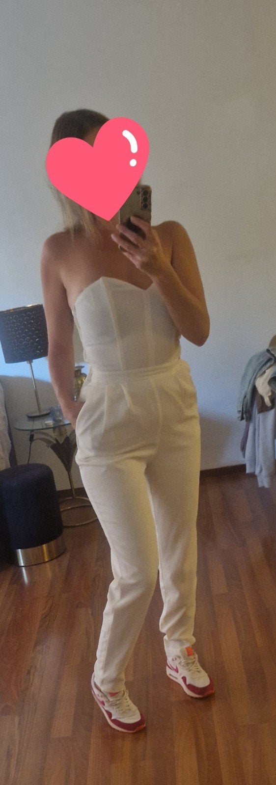 Mooie jumpsuit, Kleding | Dames, H&M, Wit, Ophalen of Verzenden, Zo goed als nieuw