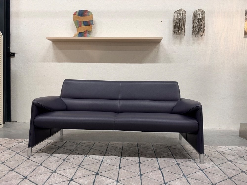 Nieuwstaat Leolux Felizia Bank 2,5 zits Senso Indigo 185, Info@leolux.nl, 150 tot 200 cm, Tweepersoons, Ophalen of Verzenden