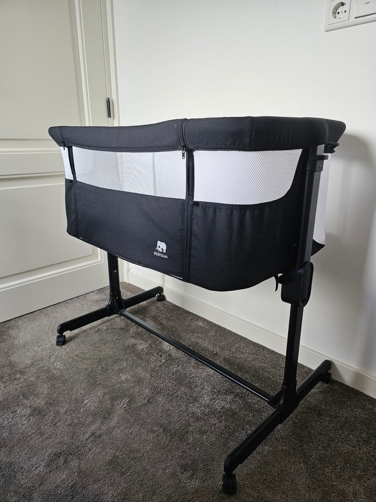 Deryan Co-sleeper - Zwart, Ophalen, Zo goed als nieuw, Wieg