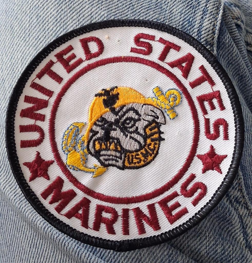 USMC embleem, Verzamelen, Ophalen of Verzenden, Marine, Nederland, Embleem of Badge