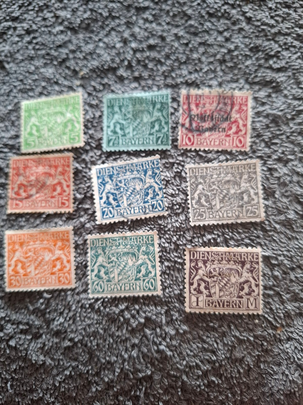 Duitse Rijk 1916-1920 dienstmarken, Postzegels en Munten, Verzenden, Overige periodes, Gestempeld