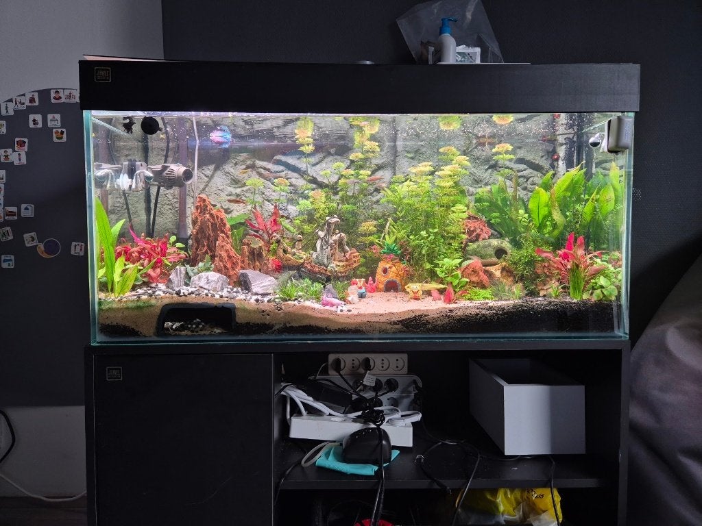 Juwel Rio 180. Chihiros verl inline CO2, OASE 350 thermal, Ophalen, Gebruikt, Leeg aquarium, Inclusief controller