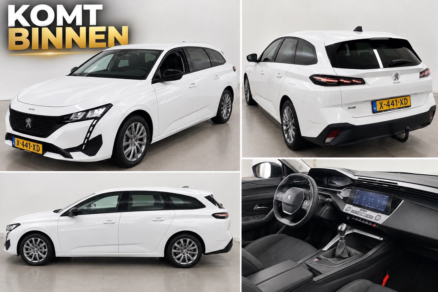 Peugeot 308 SW 1.2 PureTech Active Pack Business | BINNENKOR, Voorwielaandrijving, 1199 cc, Wit, Origineel Nederlands