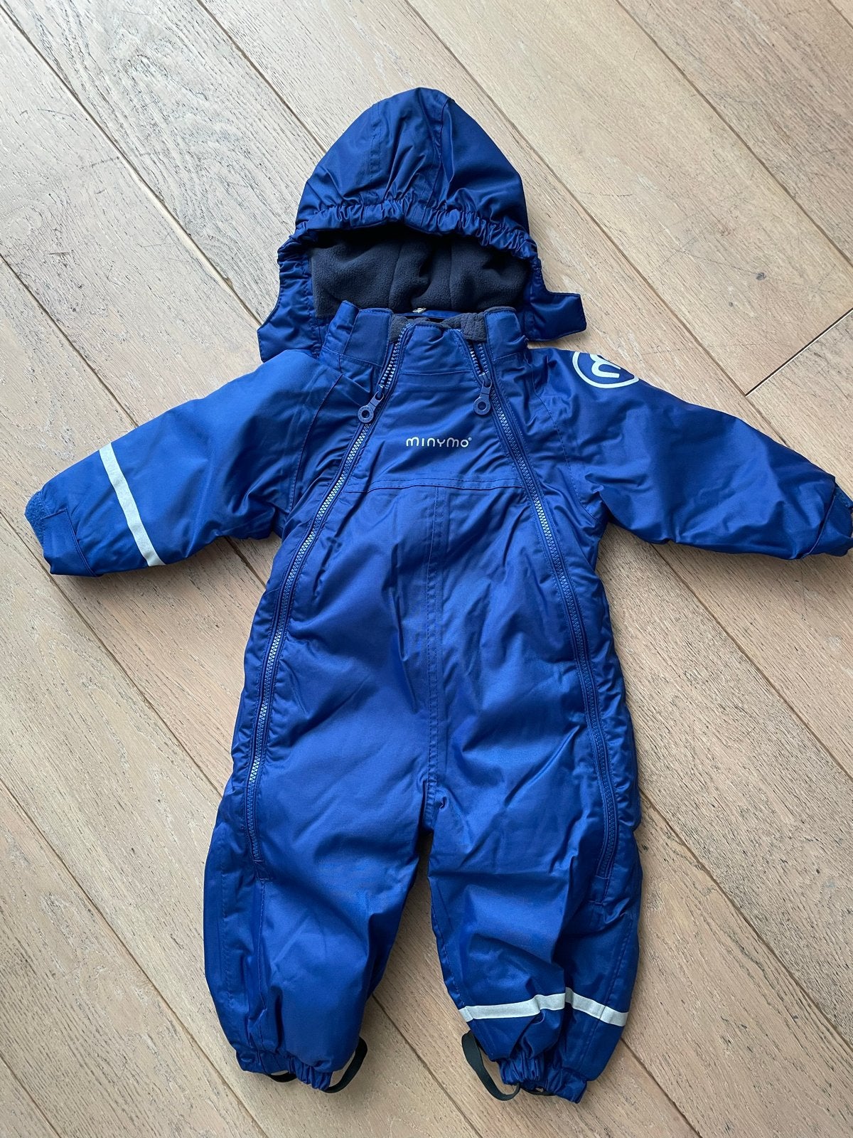 Minymo blauw skipak/winterpak voor baby's, Kinderen en Baby's, Ophalen of Verzenden, Zo goed als nieuw, Jongetje of Meisje, Pakje
