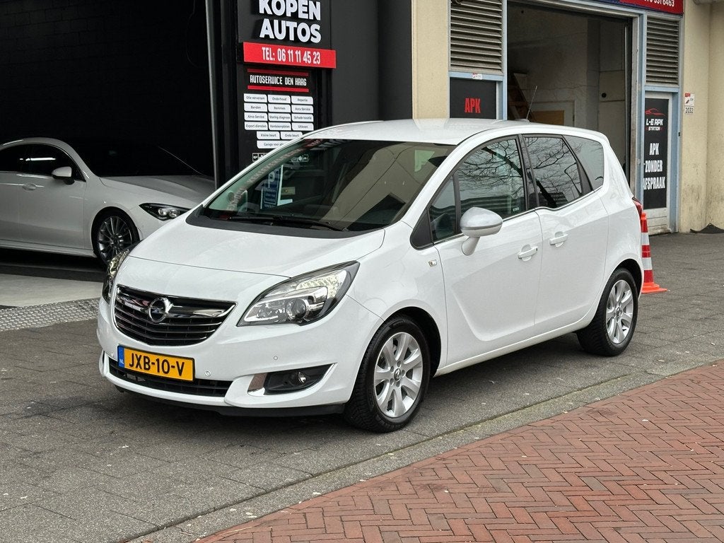Opel Meriva 1.4 Turbo Cosmo Automaat Camera Stoel/Stuurverwa, Auto's, Opel, Bedrijf, Te koop, Meriva, ABS, Achteruitrijcamera