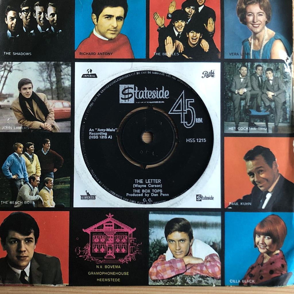 1967    Box Tops            The Letter, Cd's en Dvd's, Vinyl Singles, Verzenden, 7 inch, Single, Zo goed als nieuw