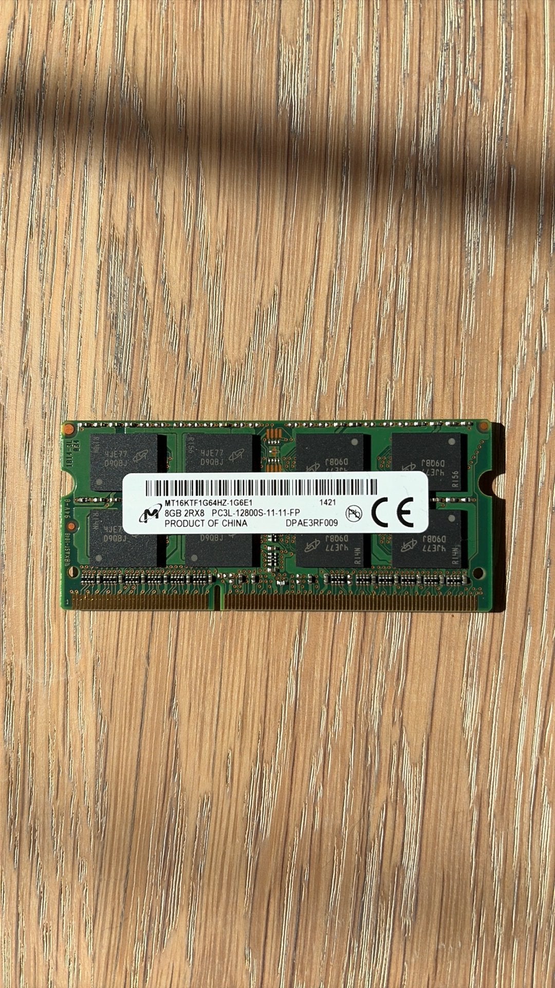 8GB DDR3L 1600Mhz non-ECC SO-DIMM, Ophalen of Verzenden, Zo goed als nieuw