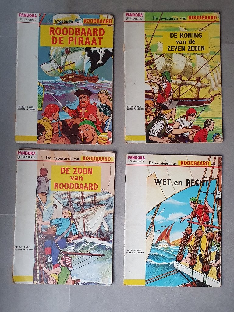 roodbaard de piraat, Boeken, Meerdere stripboeken, Ophalen of Verzenden, Gelezen