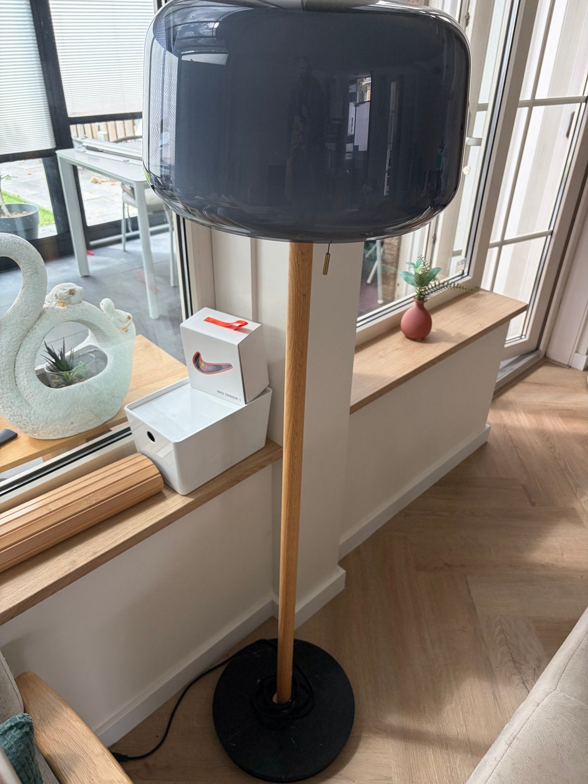 Ikea Evedal Vloerlamp, Ophalen, 100 tot 150 cm, E27 (groot), Zo goed als nieuw