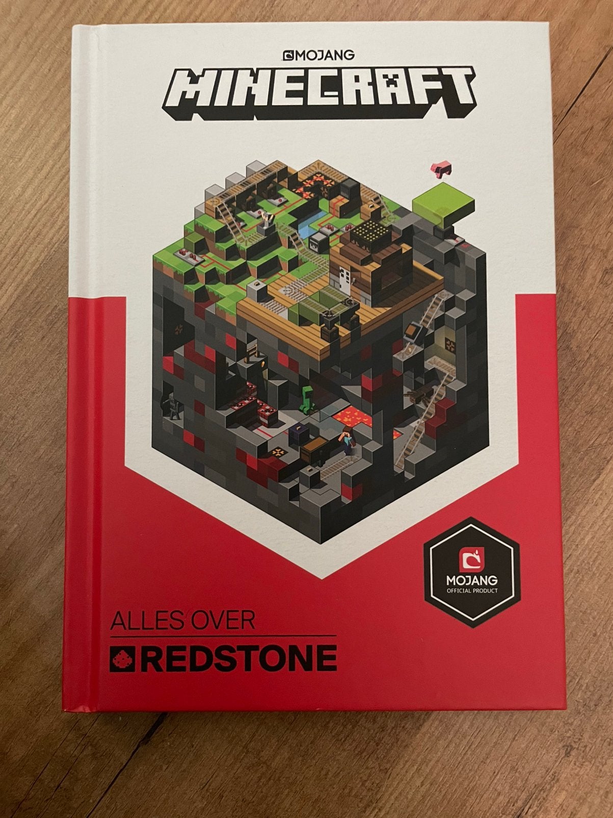 Minecraft boekje ‘Alles over redstone’, 1 speler, Ophalen of Verzenden, Zo goed als nieuw, Vanaf 7 jaar