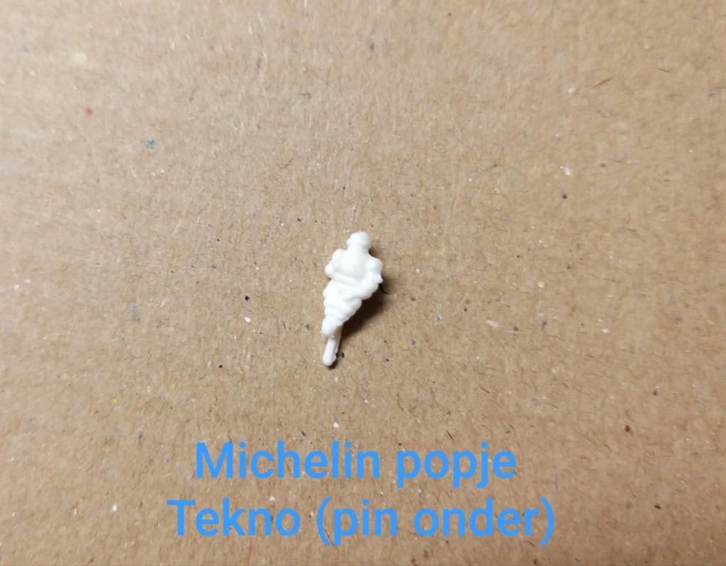 MICHELIN popje (WIT) bevestigingspin onder (Tekno), Hobby en Vrije tijd, Modelauto's | 1:50, Ophalen of Verzenden, Nieuw, Bus of Vrachtwagen