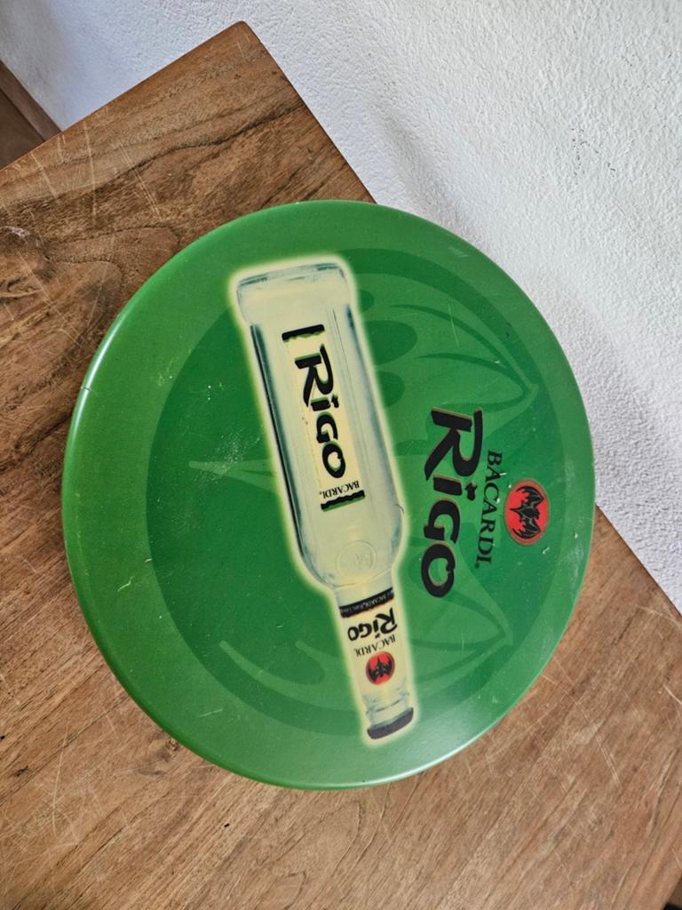 RIGO Lichtreclame - Bacardi Rigo Reclamebord - 50cm, Ophalen of Verzenden
