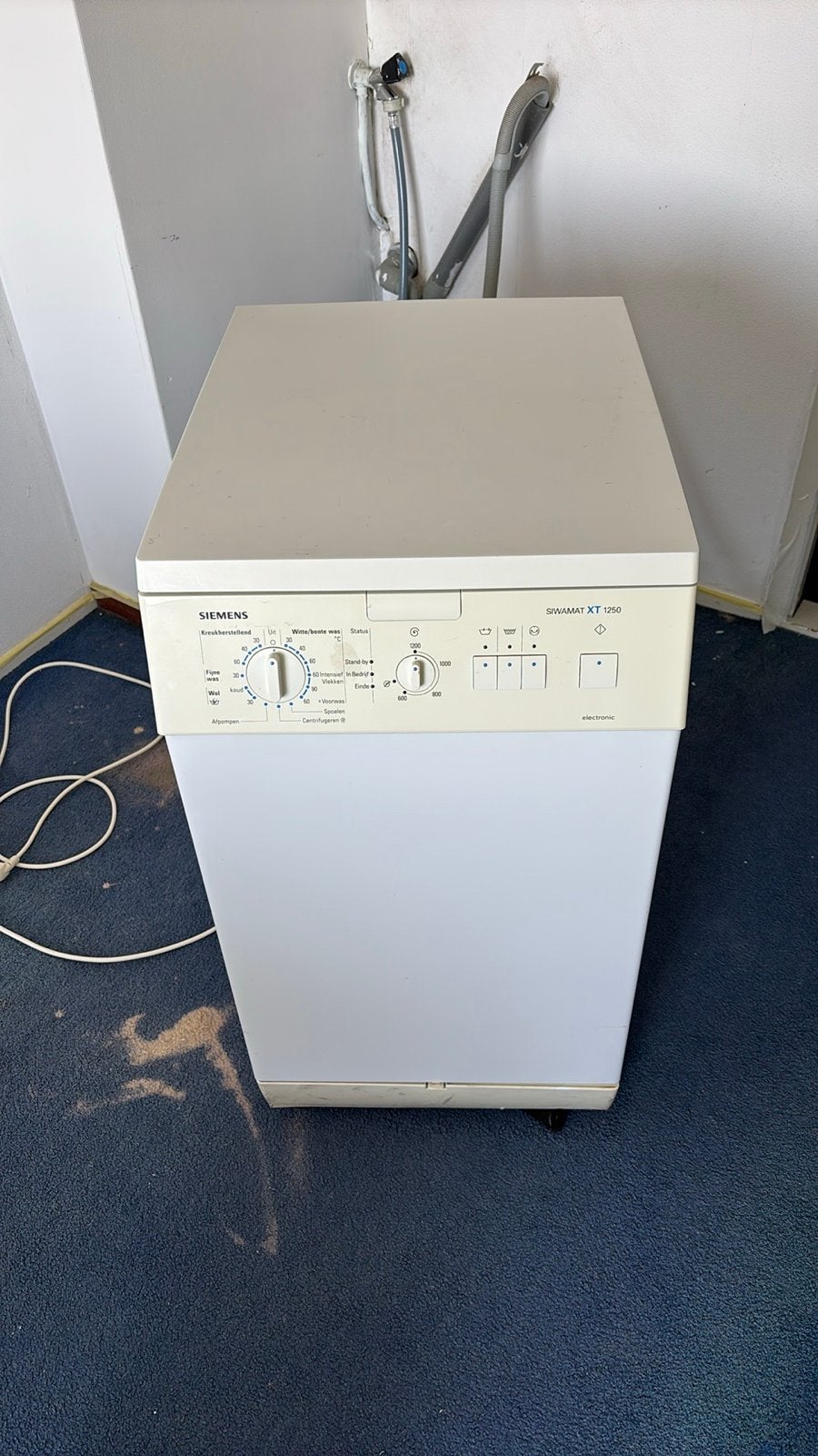 Siemens SWAMAT XT 1260 Bovenlader Wasmachine, Ophalen, 1200 tot 1600 toeren, Gebruikt, 4 tot 6 kg