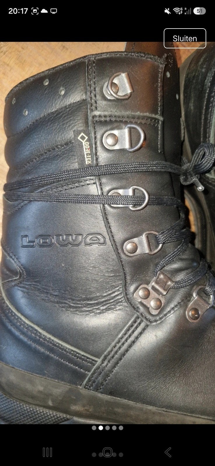 Lowa Gore-Tex wandelschoenen - Zwart 43, Ophalen of Verzenden, Gebruikt, Schoenen