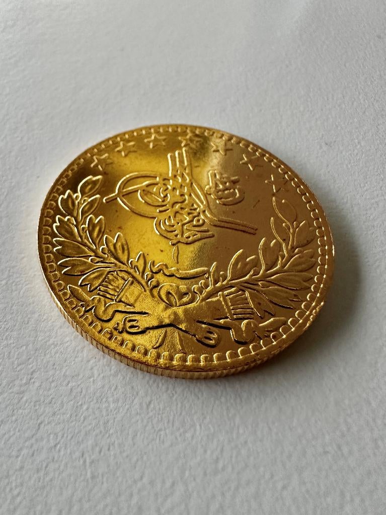 Ottomaans Gouden Munt 500 Kurush, Verzenden, Goud