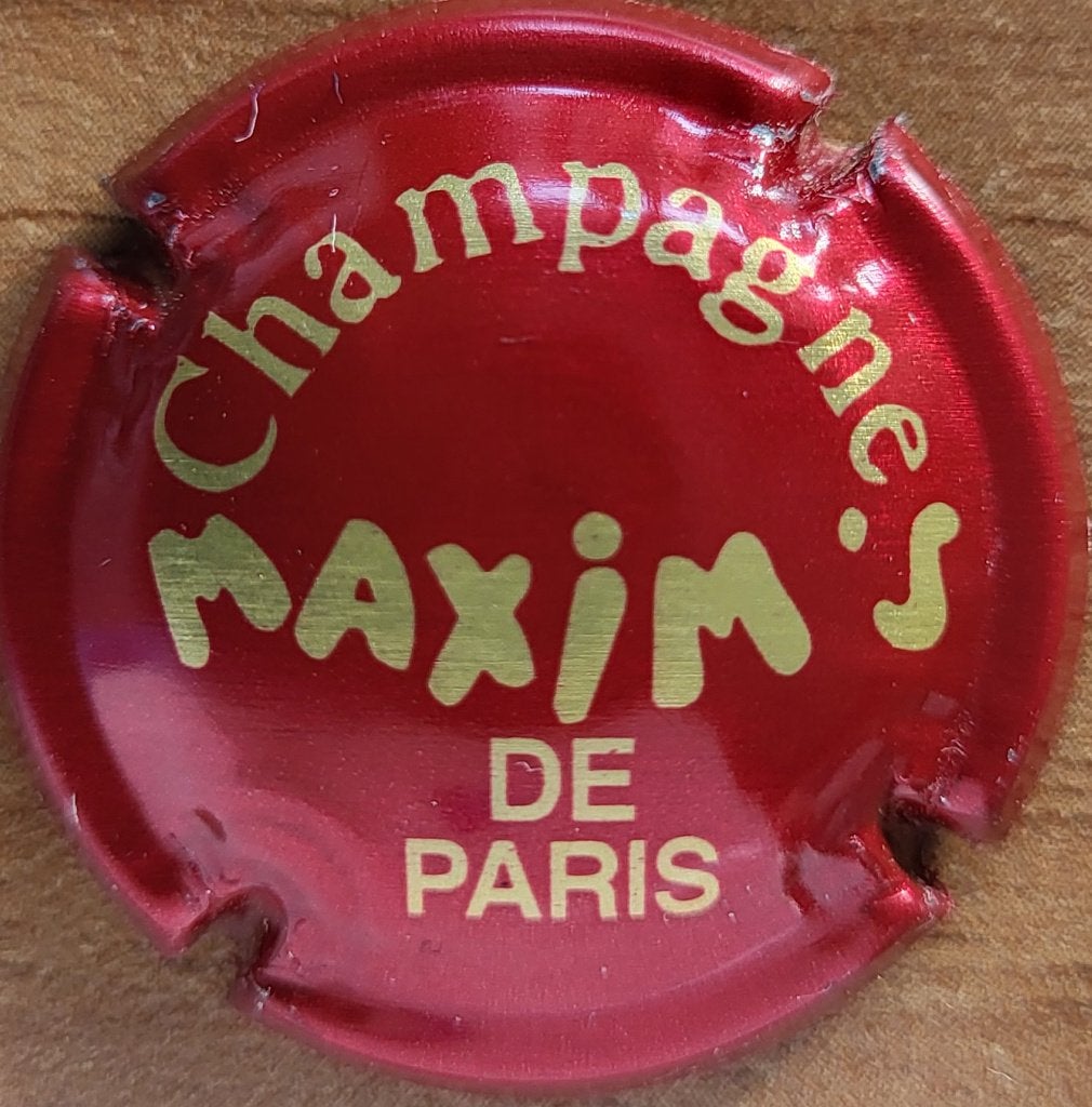 Champagnecapsule De CASTELLANE bordeaux&glanzend goud nr. 33, Ophalen of Verzenden, Nieuw, Frankrijk, Champagne