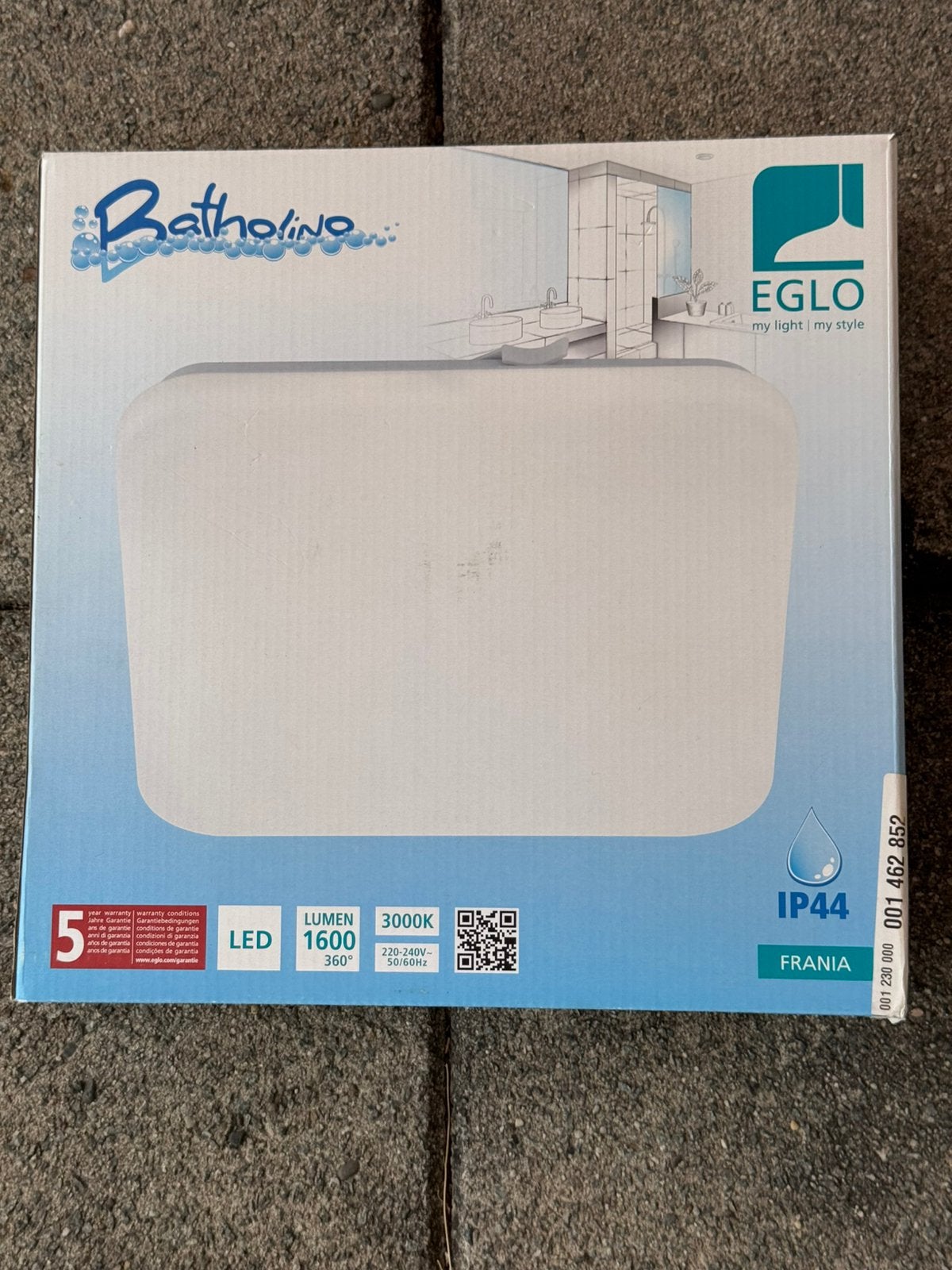Bartholino Eglo IP44 badkamerverlichting, Ophalen, Zo goed als nieuw