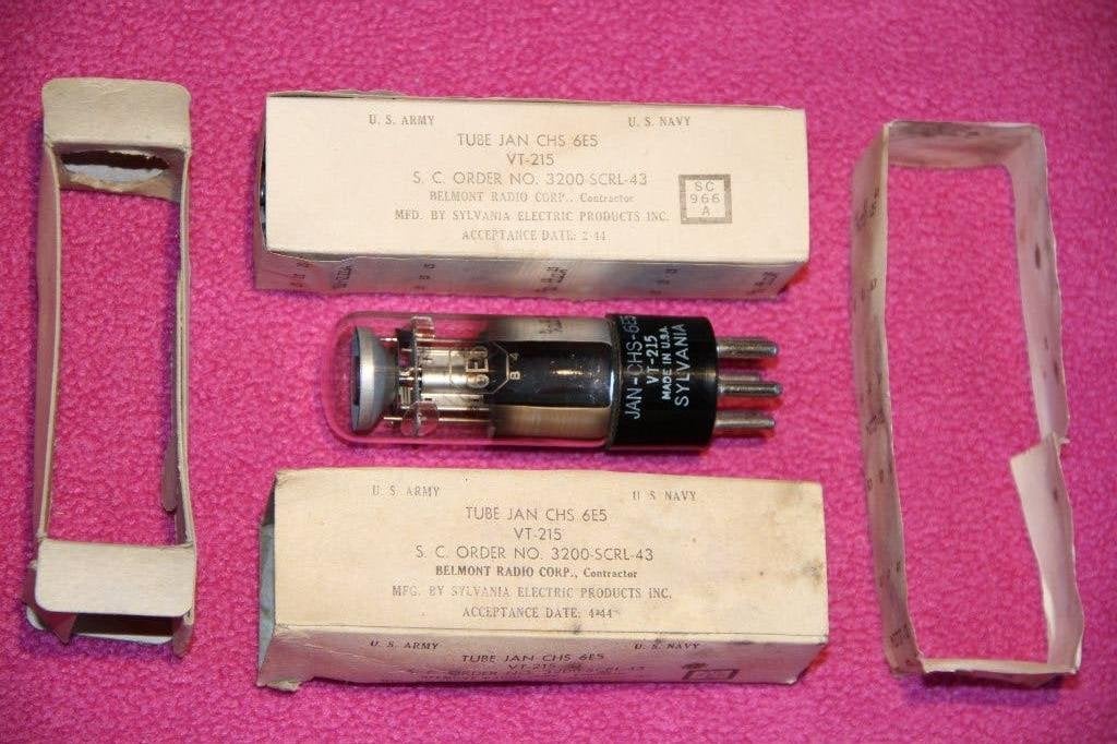Sylvania 6E5 VT-215 Indicator Tube NOS  1944, Ophalen of Verzenden, Nieuw