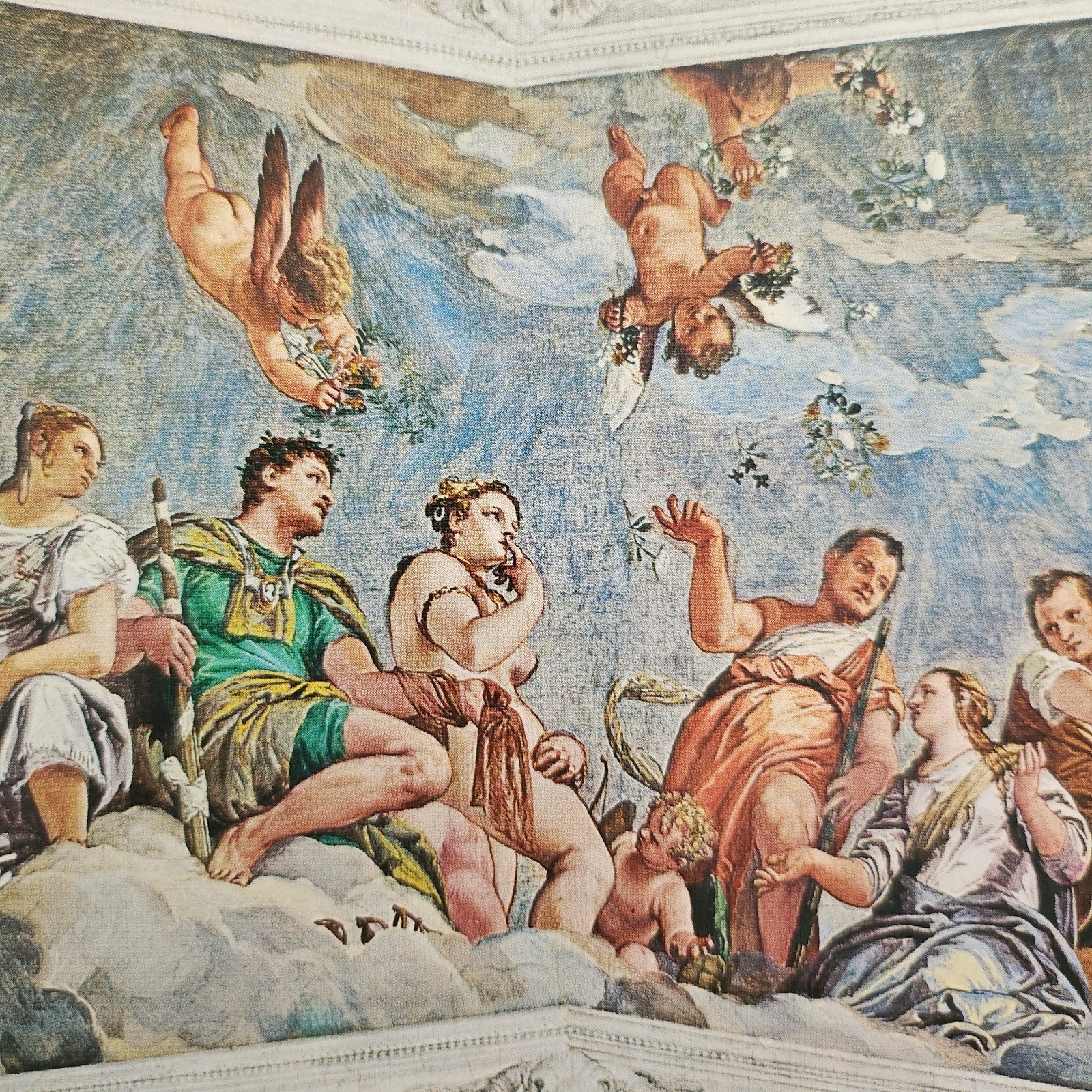 Grootformaat prentbriefkaart Villa di Maser, Paolo Veronese, Verzenden, Ongelopen, Italië