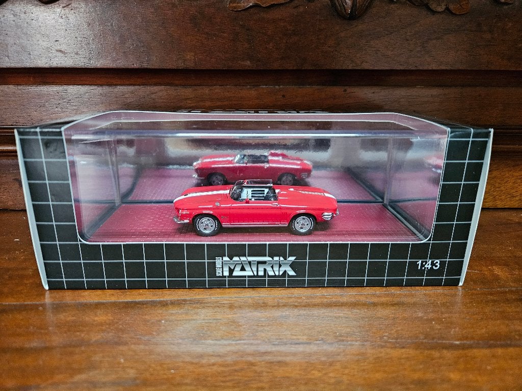 Matrix Chevrolet Corvair Super Spyder 1962 1/43 rood, Ophalen of Verzenden, Zo goed als nieuw, Auto, Overige merken
