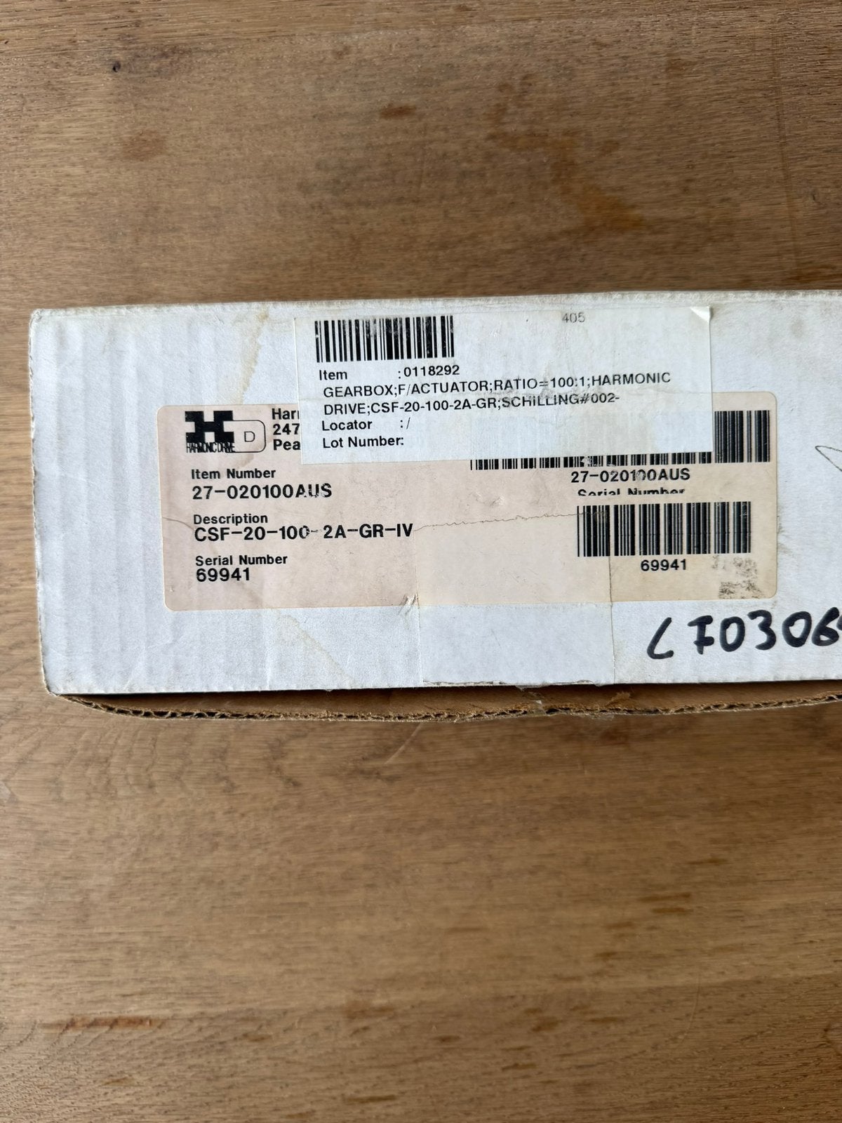 Harmonic Drive CSF-20-100-2A-GR-IV – 100:1 – Nieuw / NOS, Nieuw, Ophalen of Verzenden, NB, Harmonic Drive