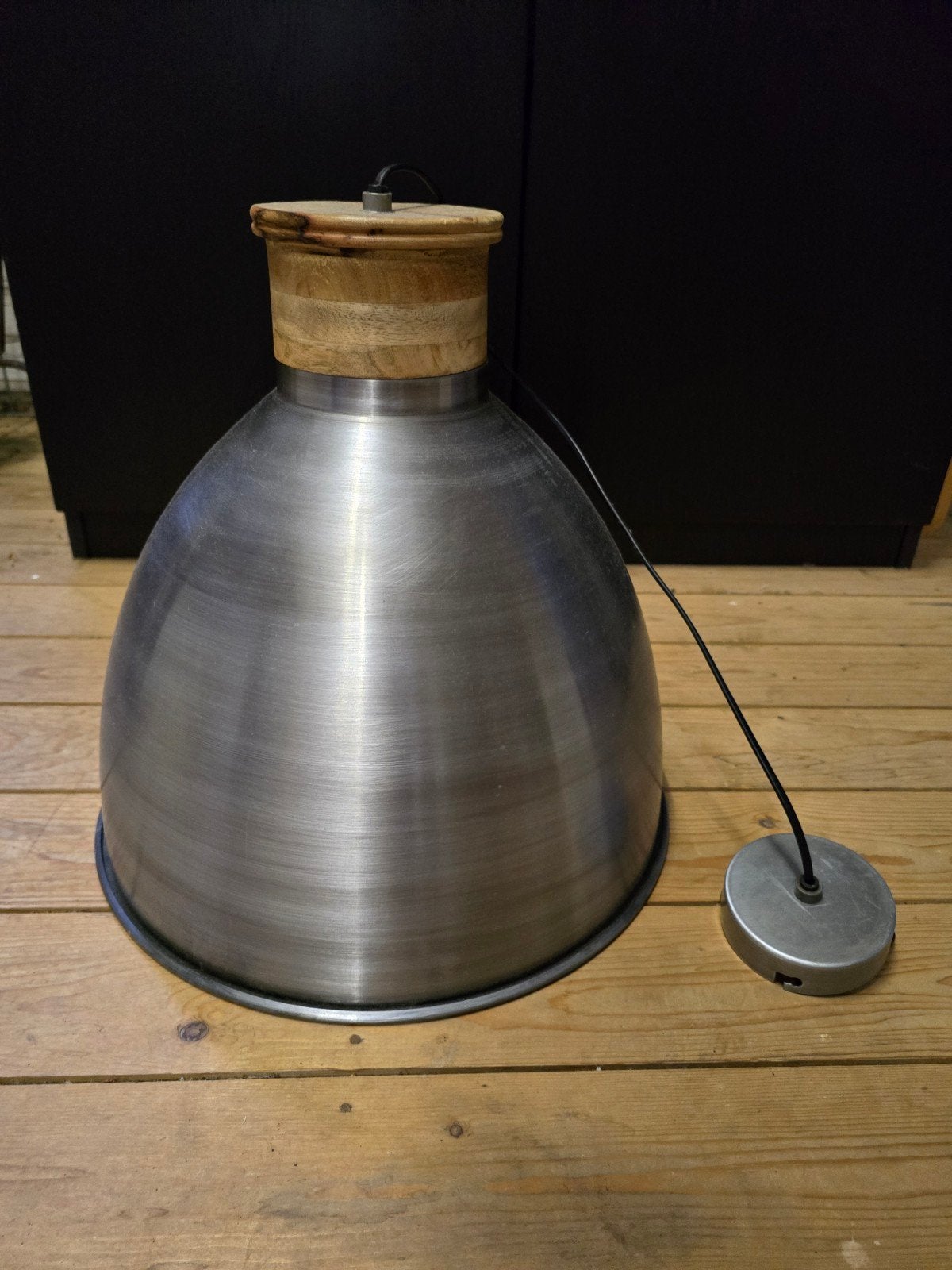 Light & Living Milou hanglamp - Ø42cm, 40cm hoog, Industrieel, Modern, Zo goed als nieuw, Hout, E27 (groot)