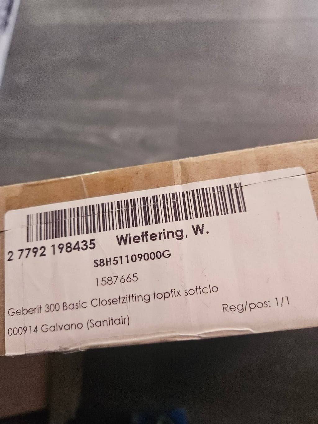 Geberit 300 Basic closetzitting met deksel Softclose nieuw., Ophalen of Verzenden, Nieuw, Toilet