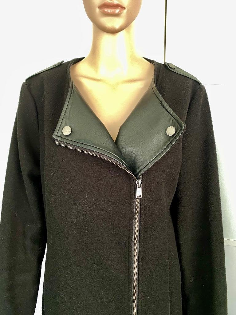 J498 Guess maat 40=M winterjas biker jas winter zwart, Maat 38/40 (M), Guess, Zwart, Ophalen of Verzenden