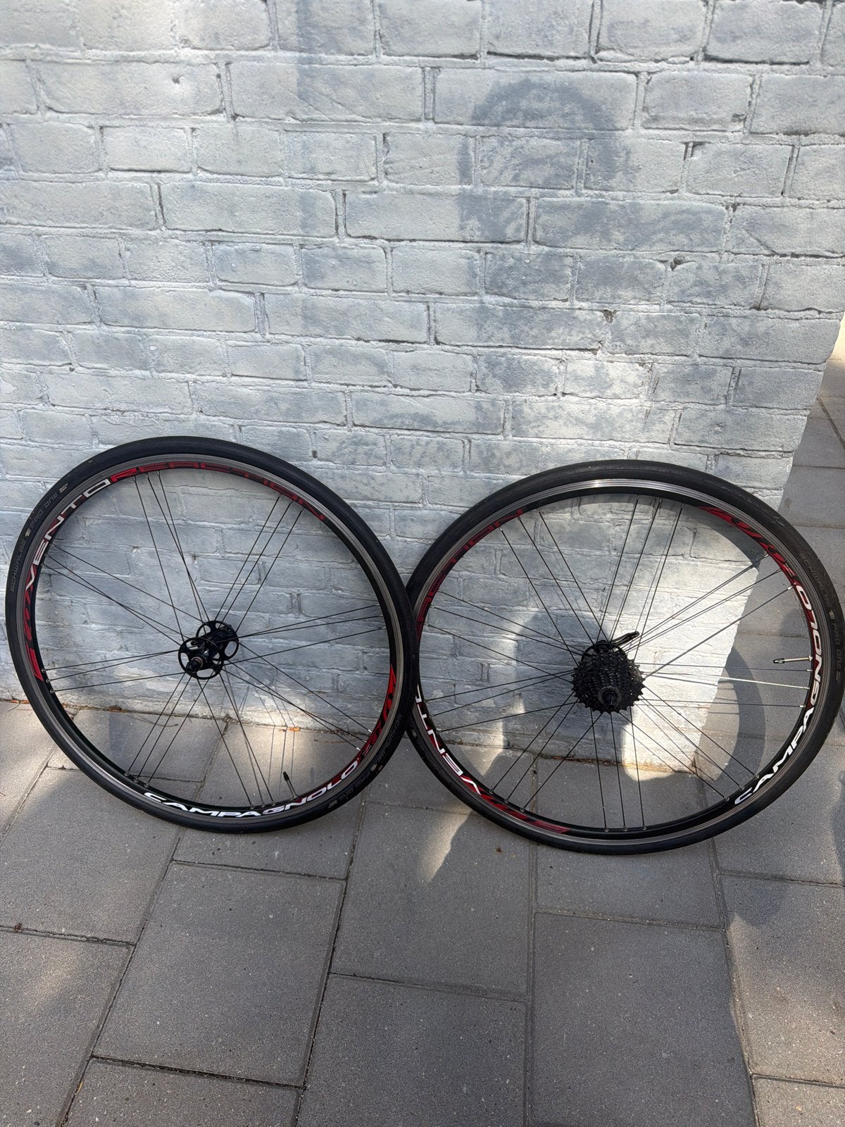 Campagnolo Vento Reaction Wielset - Racefiets Wielen, Wiel, Gebruikt, Ophalen of Verzenden, Aluminium