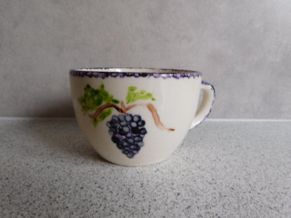 Kopje Druiven Handpainted, Overige merken, Ophalen of Verzenden, Zo goed als nieuw, Overige stijlen
