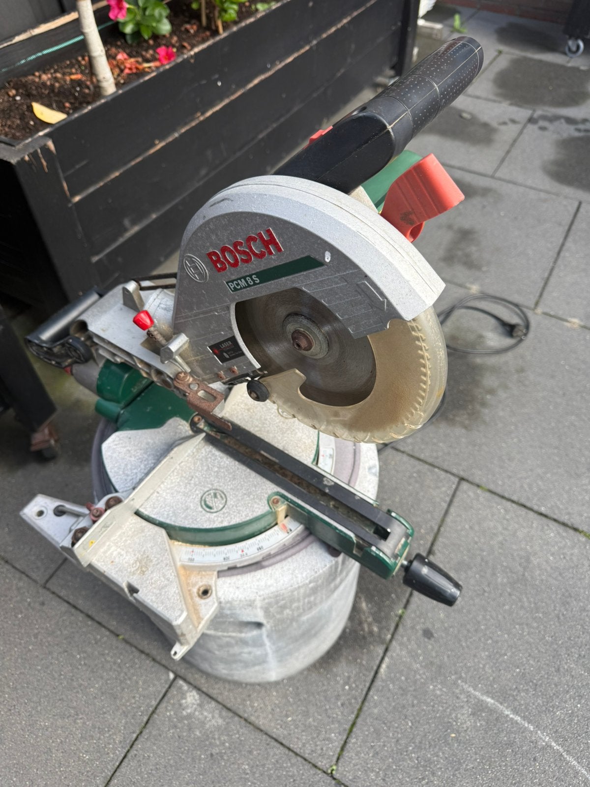 Bosch PCM 8 S, Ophalen, Gebruikt, Afkortzaag, 30 tot 70 mm