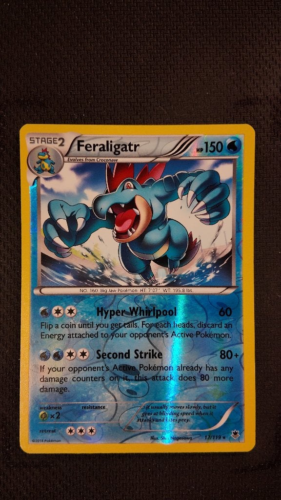 Feraligatr 1 17 Phantom Forces | Pokemon kaart, Ophalen, Zo goed als nieuw, Losse kaart, Foil