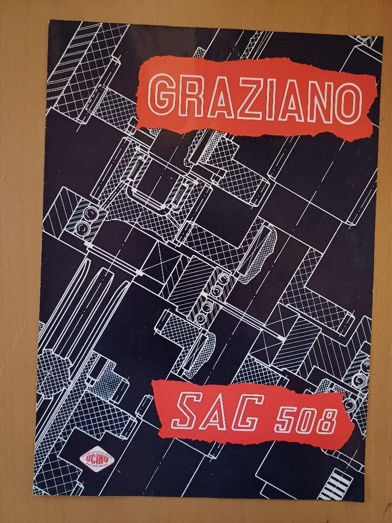 Folder Graziano SAG 508 draaibank, Ophalen of Verzenden, Gelezen, Tractor en Landbouw