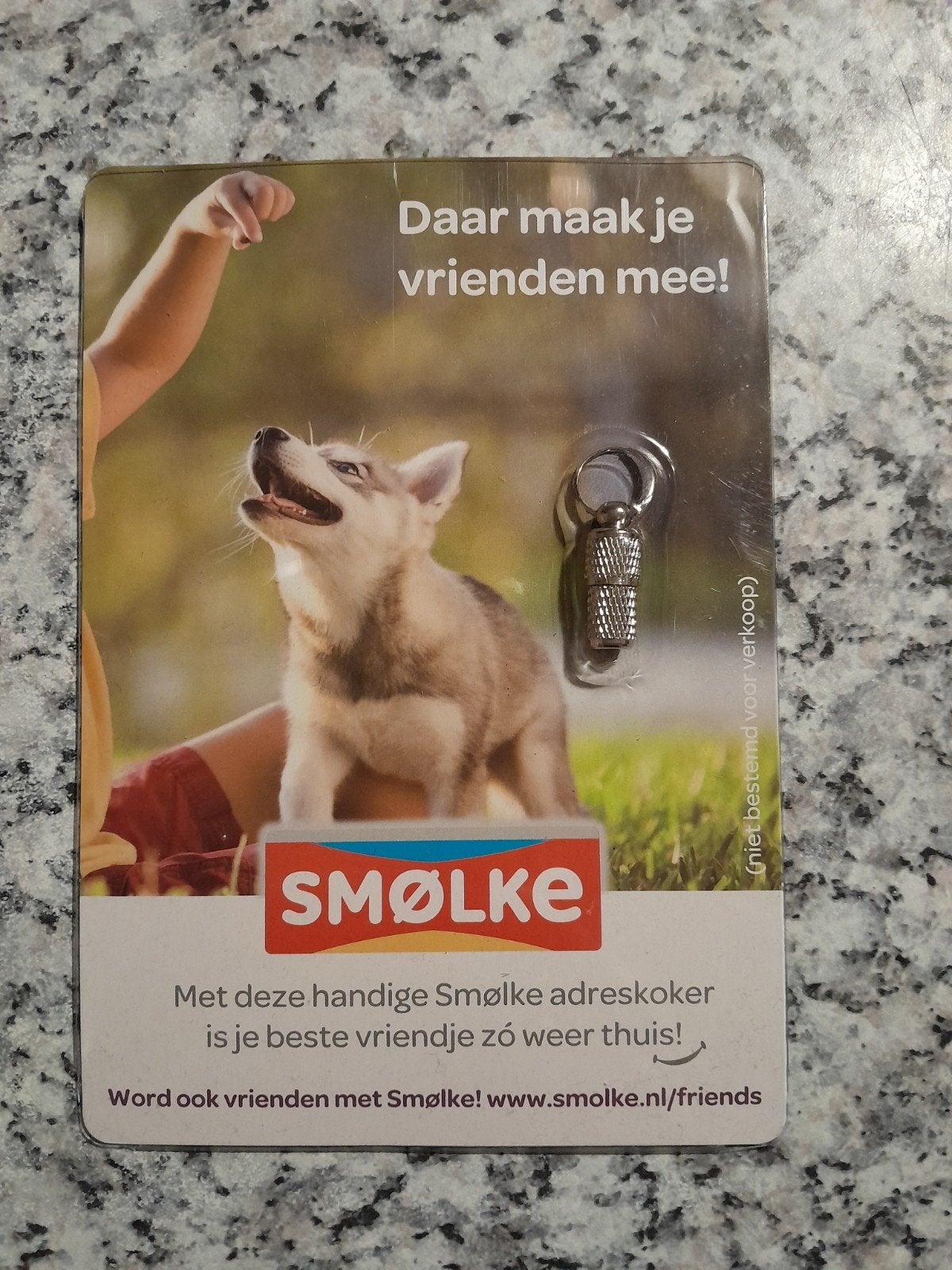 Adreskoker dier ~ nieuw! ~ hond kat ~ vermist, Ophalen of Verzenden, Nieuw