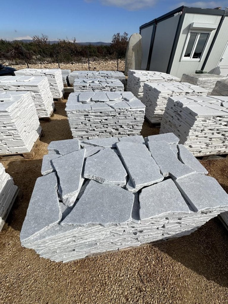flagstones Balkan Grey Blue 2-3 cm dik € 28,95 p/m2, Ophalen of Verzenden, Nieuw, Natuursteen, Terrastegels