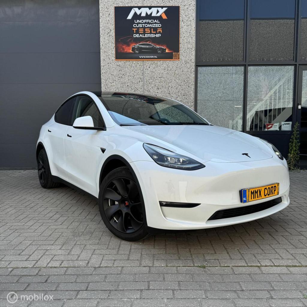 Tesla model Y Long range AWD + MMX PACK + IAP + Trekhaak, Automaat, 389 pk, Adaptive Cruise Control, Gebruikt